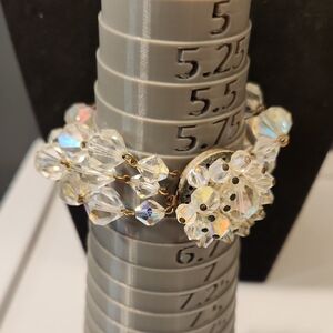 Vintage Crystal and Gold Bracelet